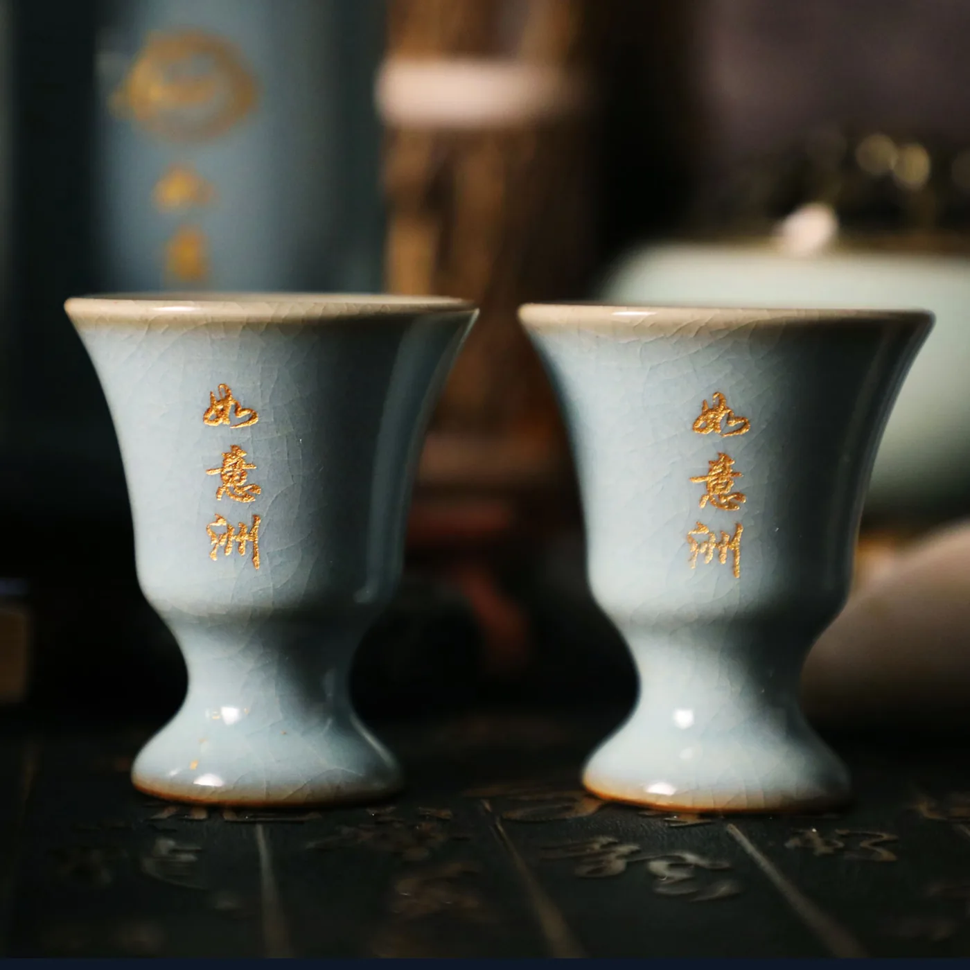 如意洲汝瓷收藏酒具 图片 4